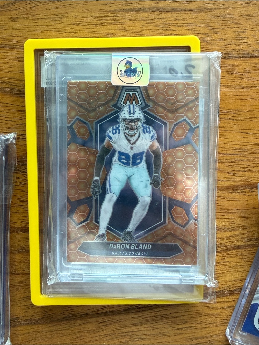 DaRon Bland Dallas Cowboys Football Card - Orange Honeycomb Design case hit